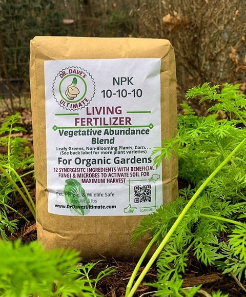 fertilizer for leafy plants Dr. Dave's Ultimate Living Fertilizer “VEGETATIVE ABUNDANCE BLEND”