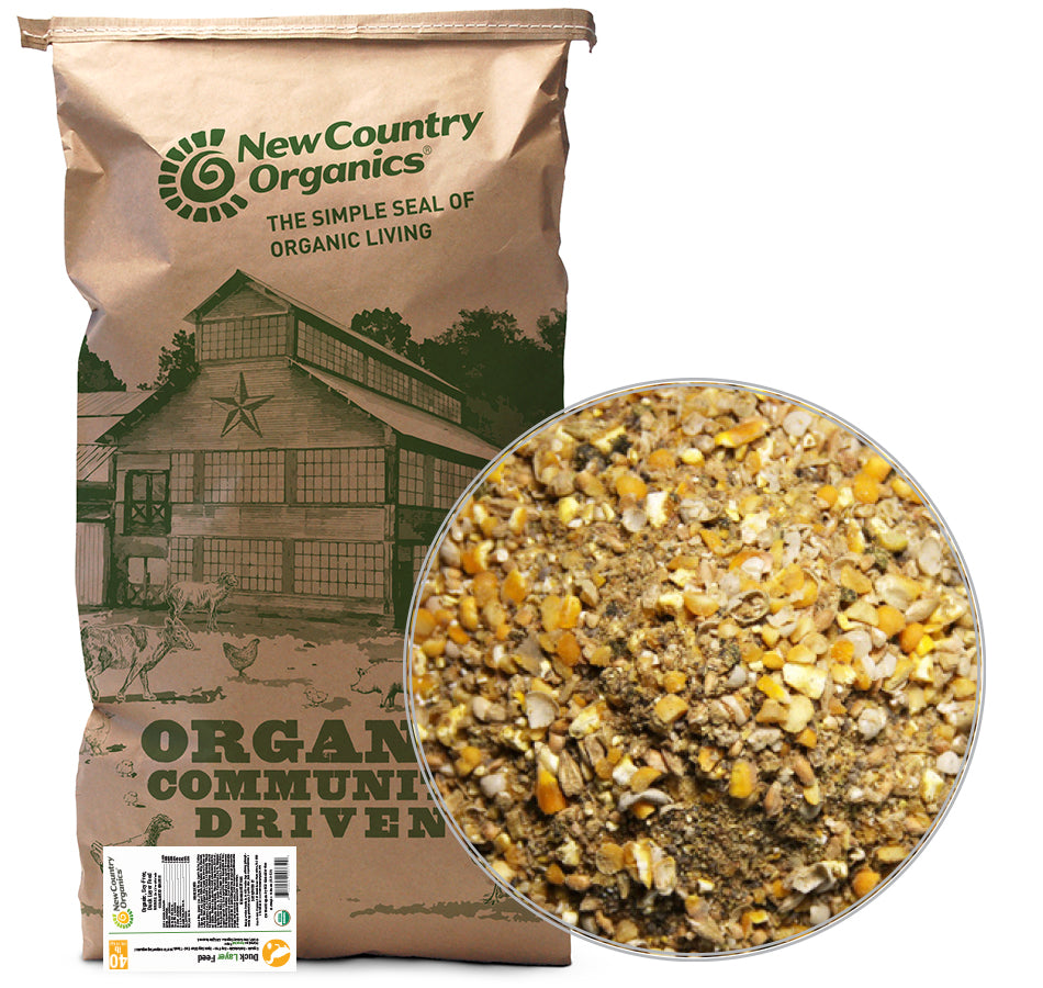 New Country Organics Duck Layer Feed 40 lb Bag