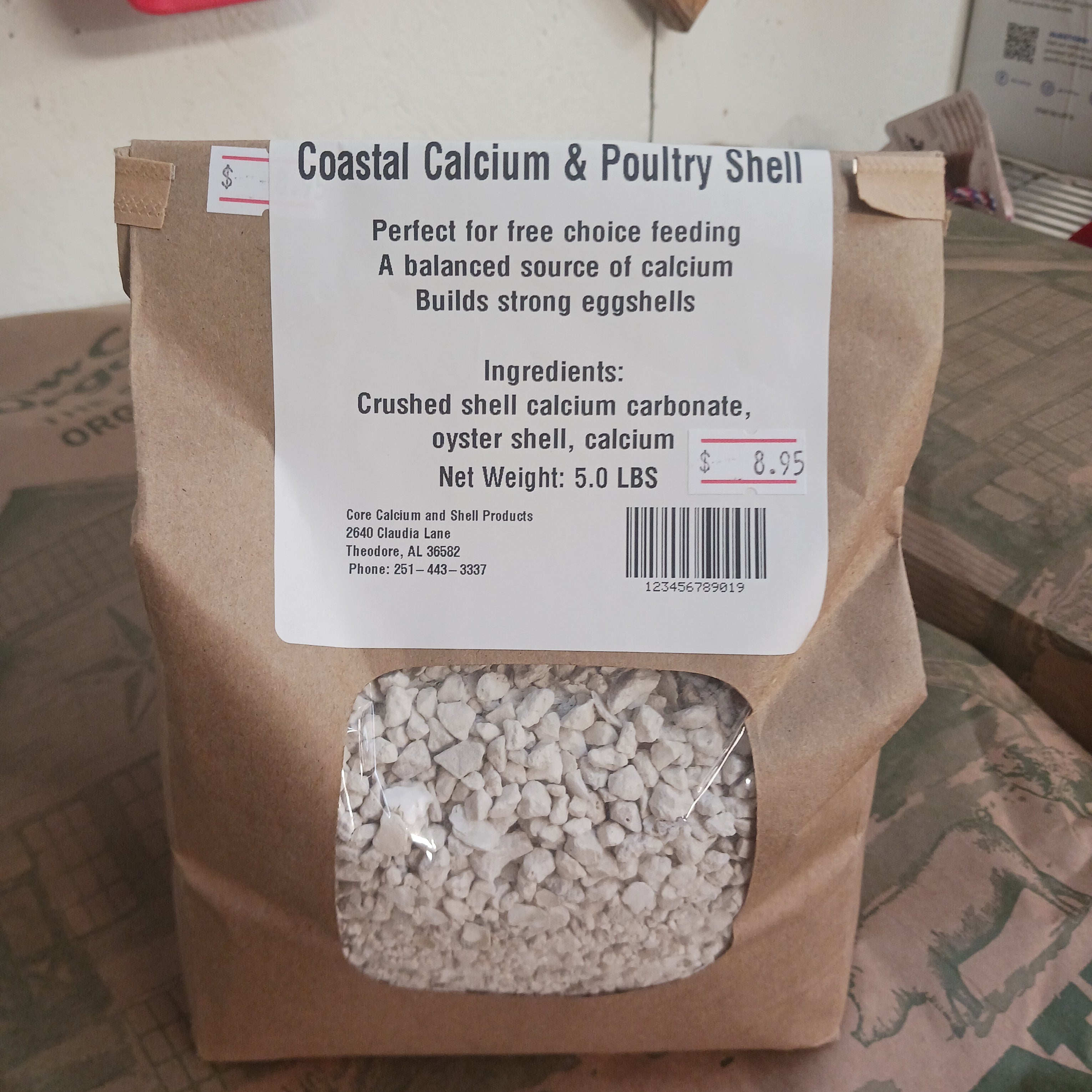 Calcium & Poultry Shell, 5LB