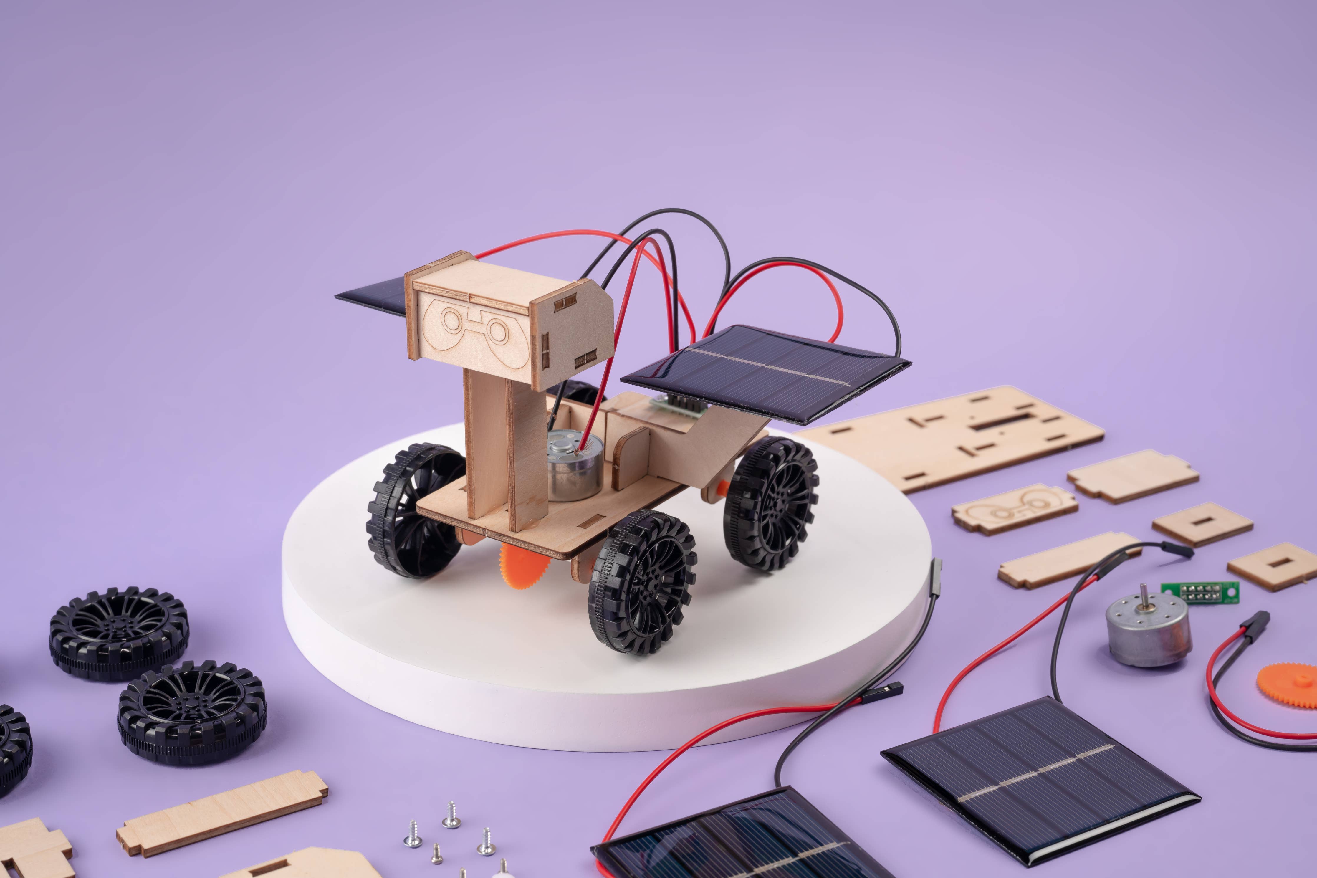 Solar Powered Mars Exploration Rover DIY Kit, STEM Toy